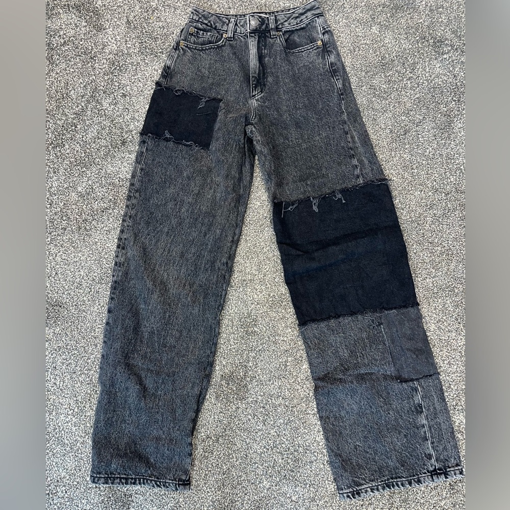 Garage Black Patch Jeans